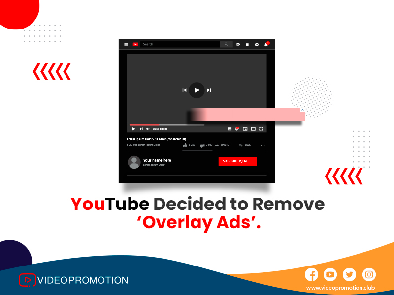 YouTube decided to remove ‘overlay ads’